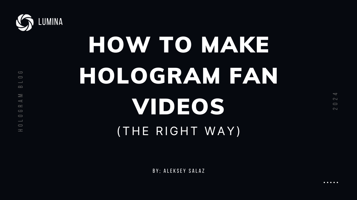 How to make hologram fan vidoes graphic