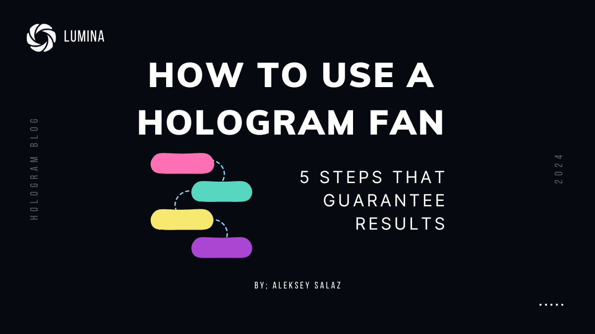 how to use a hologram fan graphic