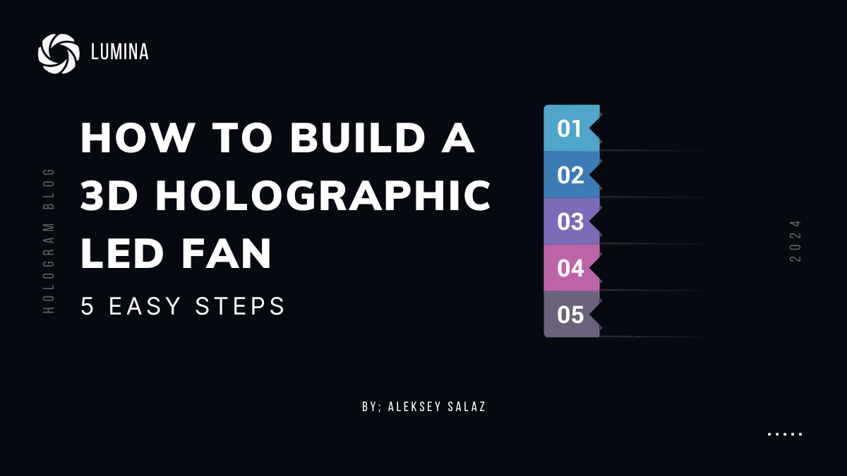 how to build a 3d holographic led fan graphic