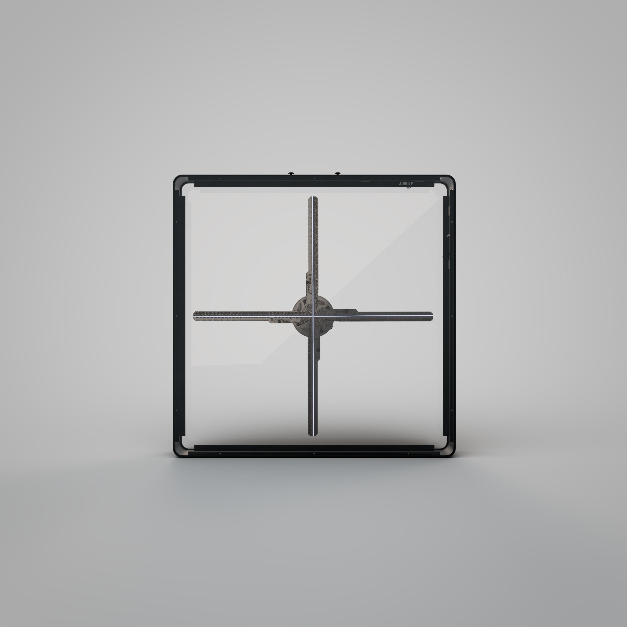 Square Acrylic Case with L4 25.5" Holographic Fan