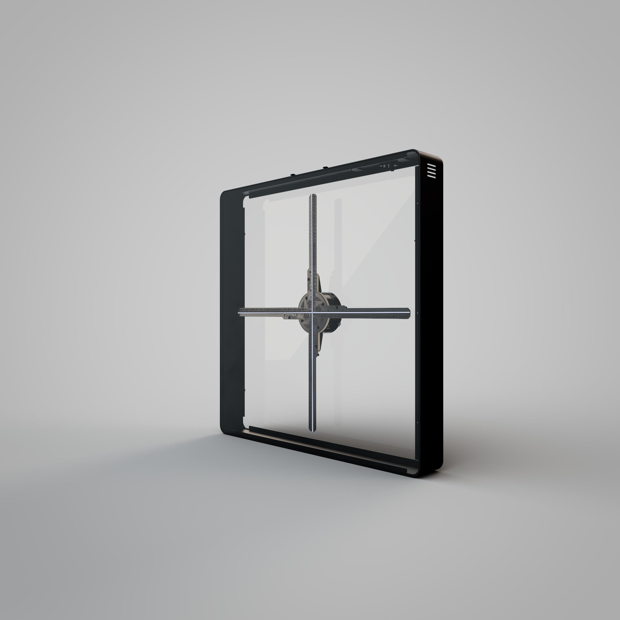 Square Acrylic Case with L4 25.5" Holographic Fan