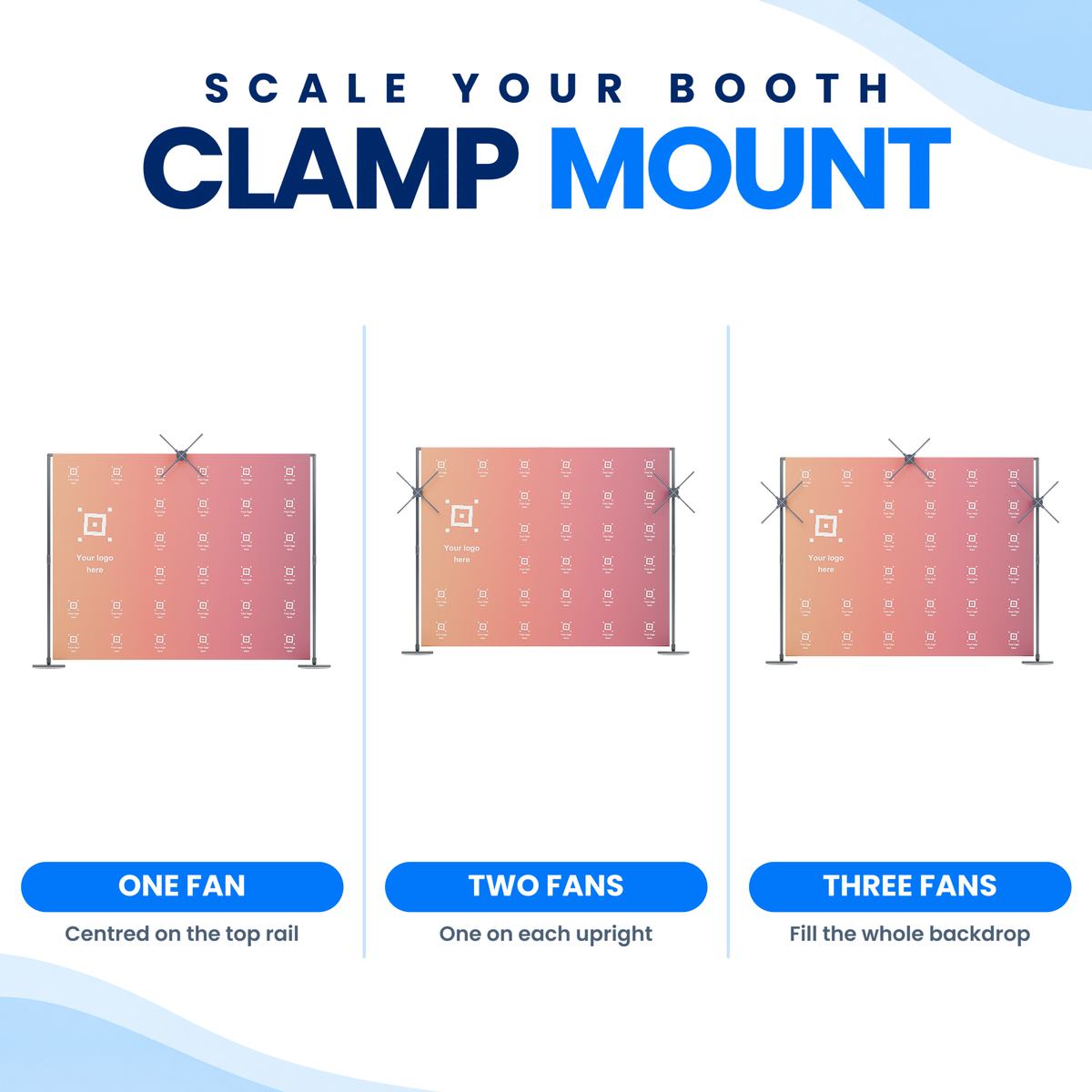 Trade Show Banner Mount For Hologram Fan